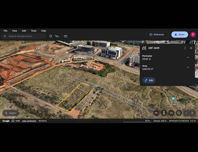 3,667M² VACANT LAND FOR SALE IN UMHLANGA RIDGE